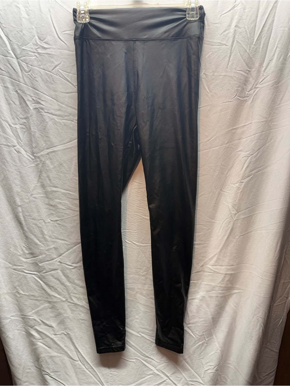Aerie OFFLINE Real Luxe Faux Leather Leggings Black High Rise Medium